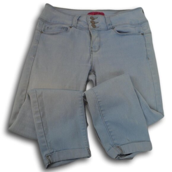 Wax Jeans Womens High Waist Jeans Light Wash Size: 5 Jrs - Picture 1 of 3